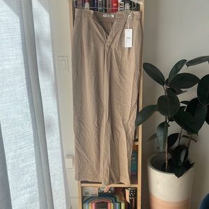 Reformation Petites Mason Pants Khaki 0P